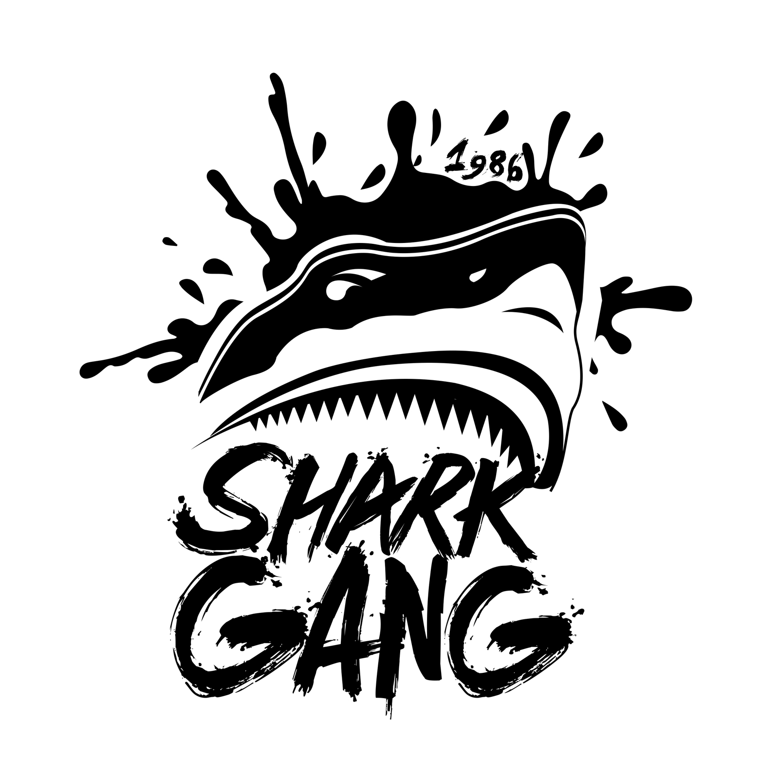 Logo Design Shark gang