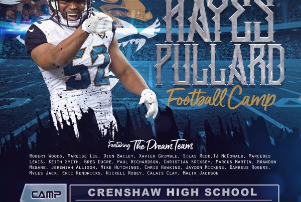 Hayes Pullard 3rd Annual Jacksonville Jaguars Football Camp Flyer Design by Danielgotskillz