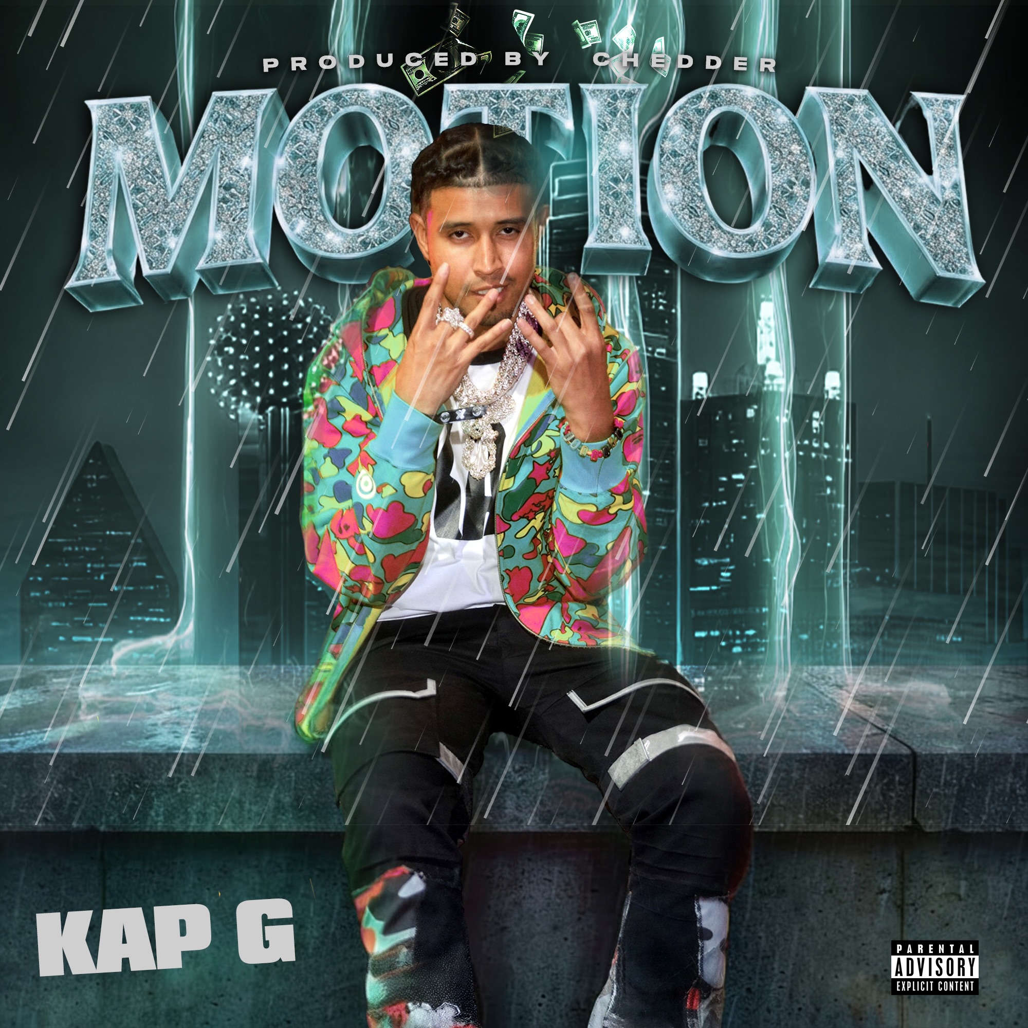 Kap G Motion cover art designed by Danielgotskillz